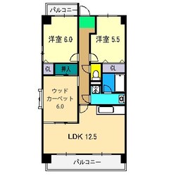 クレスト廿代の物件間取画像